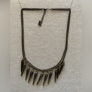 Bold Gothic Punk Spike Choker Necklace